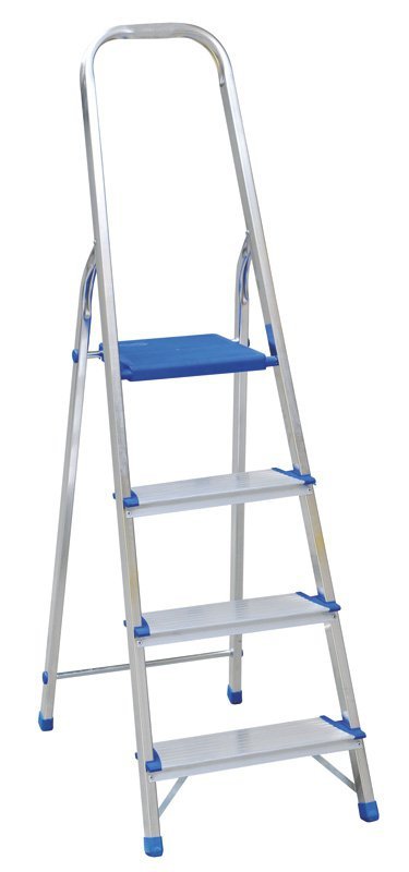 DRABINA ALUMINIOWA WOLNOSTOJĄCA 154CM 3 STOPNIE + PODEST (1 SZT)