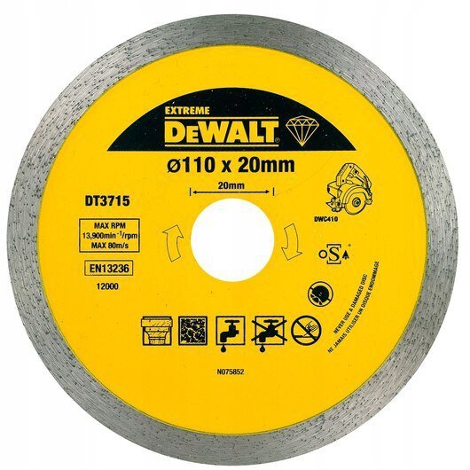 TARCZA DIAMENTOWA DO CIĘCIA PŁYTEK 110*20MM HARD TILE (1 SZT)