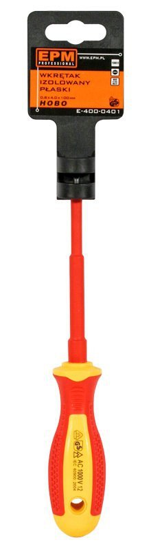 WKRĘTAK IZOLOWANY PŁASKI 1000V 1.2X6.5X150MM (1 SZT)