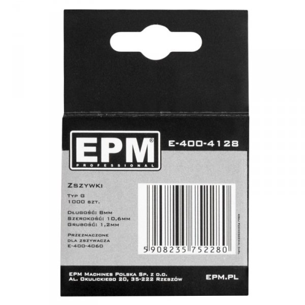 ZSZYWKI TYP G 1000SZT 10.6MM*1.2MM 8MM (1 OP)