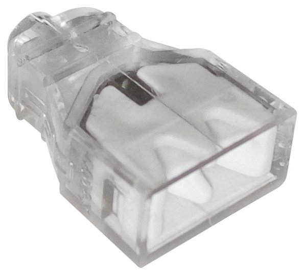 SZYBKOZŁĄCZKA 2*0,5-2,5MM2 TRANSPARENTNA/BIAŁY 10 SZTUK (1 KPL)