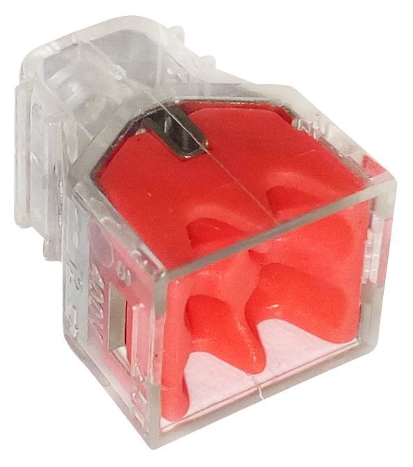 SZYBKOZŁĄCZKA 4*0,5-2,5MM2 TRANSPARENTNA/CZERWONY 10 SZTUK (1 KPL)