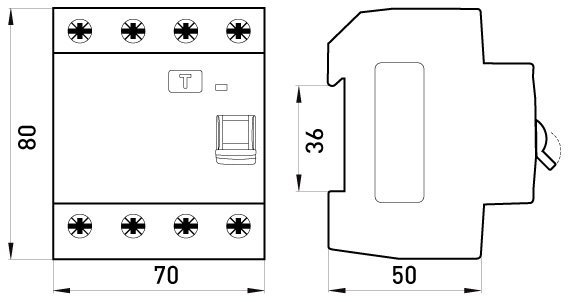 WYŁĄCZNIK RÓŻNICOWOPRĄDOWY RCCB.PRO 4P 25A 30MA (1 SZT)