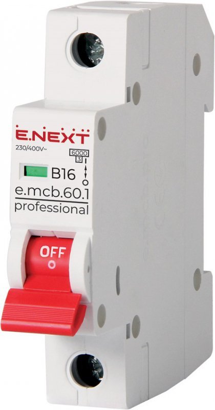 WYŁĄCZNIK NADPRĄDOWY MCB.PRO60 1P B16A 6KA (1 SZT)
