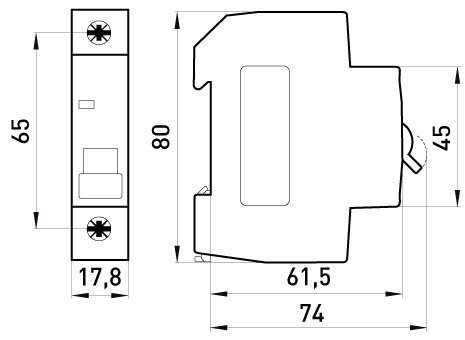 WYŁĄCZNIK NADPRĄDOWY MCB.PRO60 1P C25A 6KA (1 SZT)