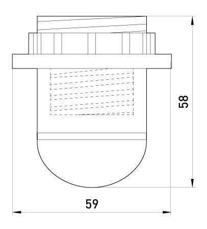 OPRAWKA PLASTIKOWA Z PIERŚCIENIEM E27 CZARNA (1 SZT)