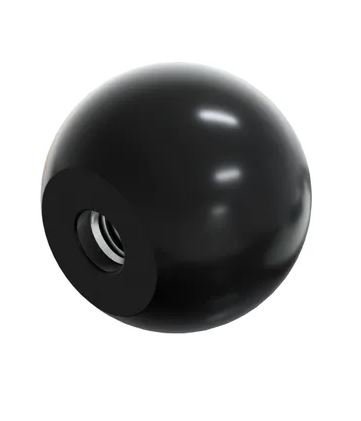 UCHWYT BAKELITOWY &#039;KULA&#039; CZARNY M5*25MM DIN319C (1 SZT)