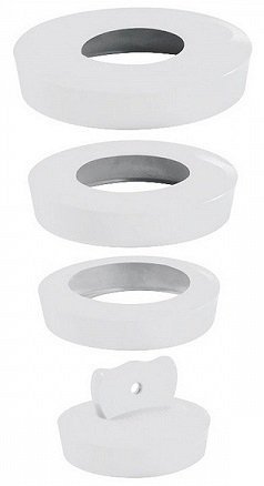 KOREK UNIWERSALNY BIAŁY 36MM-58MM (1 SZT)