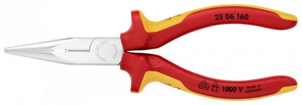 SZCZYPCE TNĄCE PÓŁOKRĄGŁE PROSTE IZOLOWANE 160MM (1 SZT)