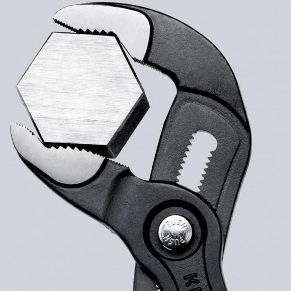 SZCZYPCE NASTAWNE DO RUR COBRA 125MM, CHROM (1 SZT)