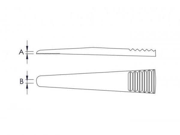 PĘSETA PROSTA 120MM (1 SZT)