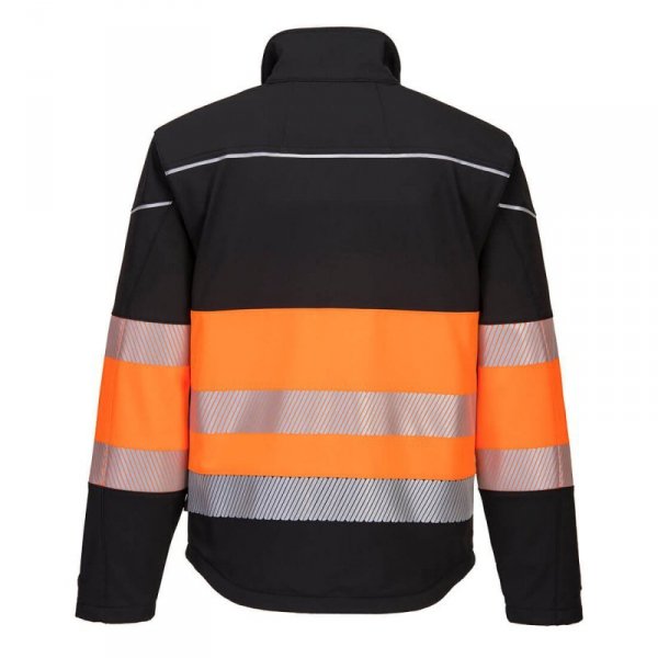 KURTKA OSTRZEGAWCZA SOFTSHELL  PW375BKO ROZMIAR S (1 SZT)
