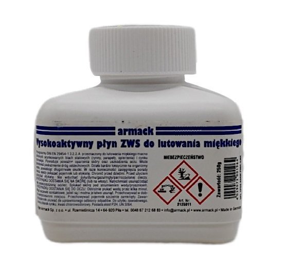 PŁYN - KWAS DO LUTOWANIA MIĘKKIEGO ZWS 250G (1 SZT)