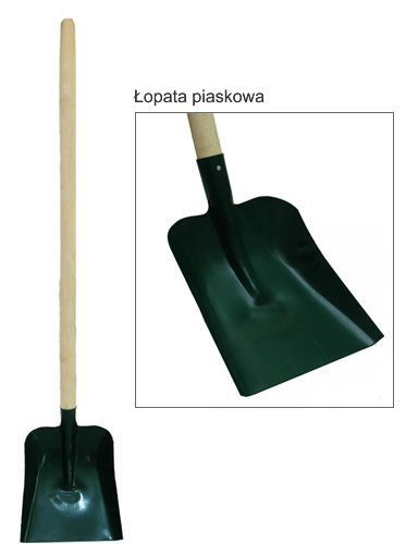 ŁOPATA PIASKOWA OPRAWNA PROSTA (1 SZT)