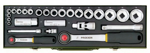 ZESTAW KLUCZY NASADOWYCH 1/2&#039;&#039; I 1/4&#039;&#039; PROXXON 24CZ. (1 KPL)