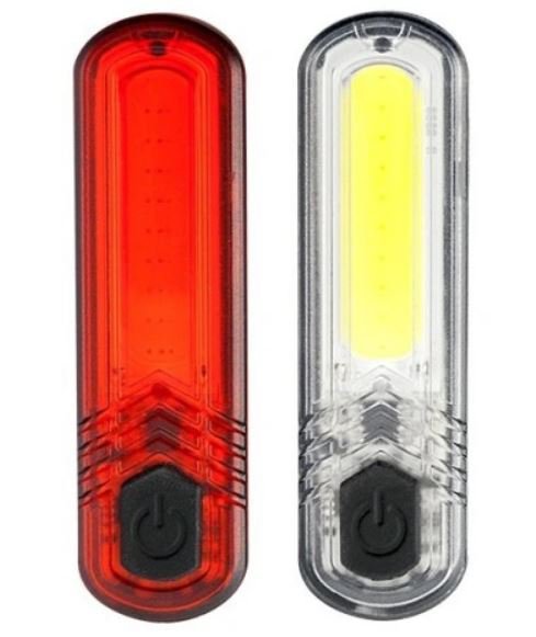 ZESTAW LAMP ROWEROWYCH DUOSLIM 60LM/18LM (1 SZT)