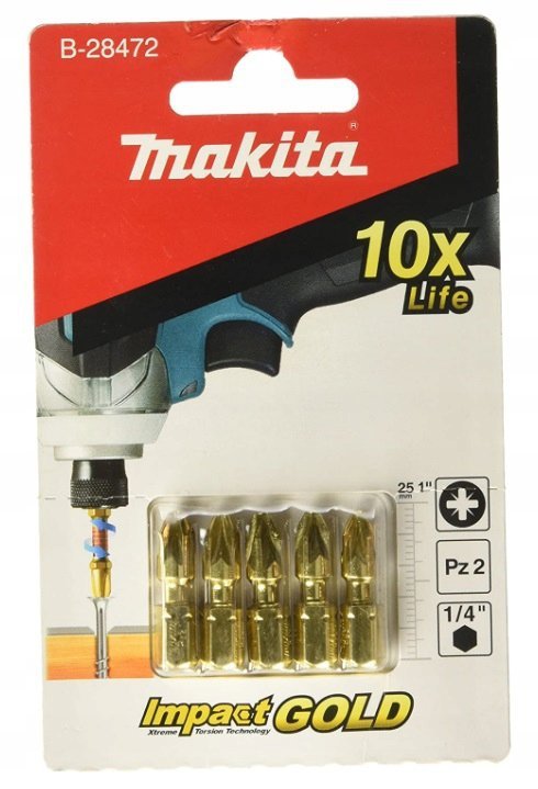 KOŃCÓWKA WKRĘTAKOWA UDAROWA PZ2-25MM IG 5SZT (1 SZT)