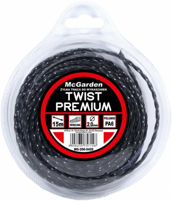 ŻYŁKA DO WYKASZARKI TWIST PREMIUM 2.4MM 15M (1 SZT)
