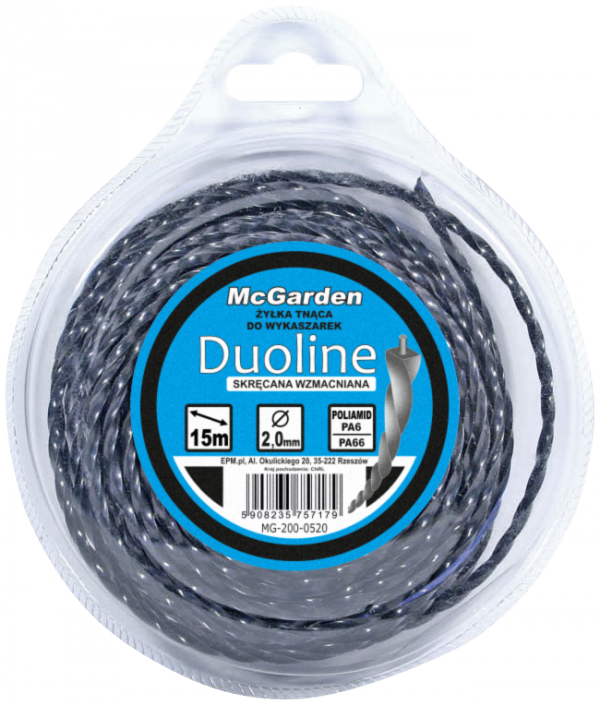 ŻYŁKA DO WYKASZARKI SKRĘCANA WZMACNIANA DUOLINE 2.4MM*15 (1 SZT)
