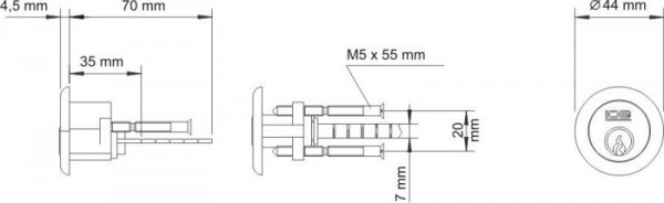 WKŁADKA BĘBENKOWA OKRĄGŁA WT-01 MOSIĘŻNA (1 SZT)