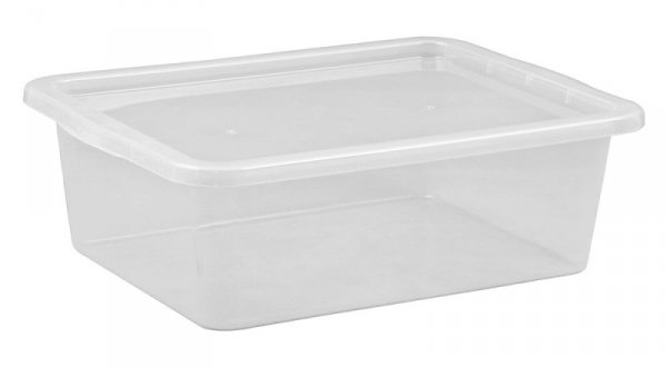 POJEMNIK DO PRZECHOWYWANIA Z POKRYWĄ BASIC 30L. POD ŁÓŻKO (1 SZT)