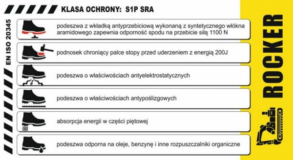 PÓŁBUTY BEZPIECZNE VERDE S1P SRA ROZMIAR 40 (1 PAR)