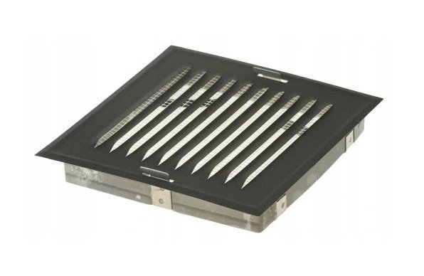 KRATKA METALOWA SKOŚNA W RAMCE Z SIATKĄ 14*14CM GRAFIT (1 SZT)
