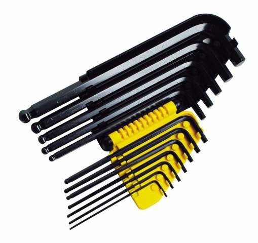 KLUCZ IMBUSOWY KPL. 12SZT (1/16-3/8) ZASOBNIK PLAST. [E] (1 KPL)