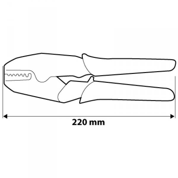 ZACISKARKA KOŃCÓWEK TULEJKOWYCH, ŚREDNICA TULEJEK 0.5-16MM (1 SZT)