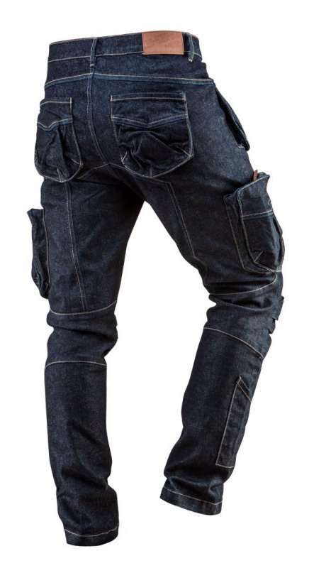 SPODNIE ROBOCZE 5-KIESZENIOWE DENIM ROZMIAR S (1 SZT)