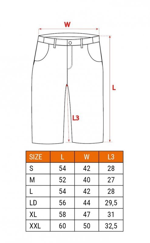 KRÓTKIE SPODENKI BASIC, ROZMIAR M/50 (1 SZT)