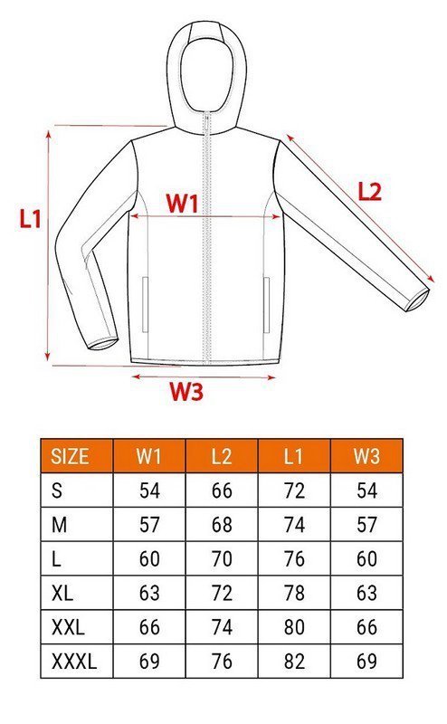 KURTKA 3W1, MEMBRANA 10000 PREMIUM, ROZMIAR XXXL (1 SZT)