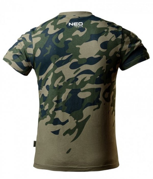 T-SHIRT ROBOCZY Z NADRUKIEM CAMO, ROZM.L (1 SZT)