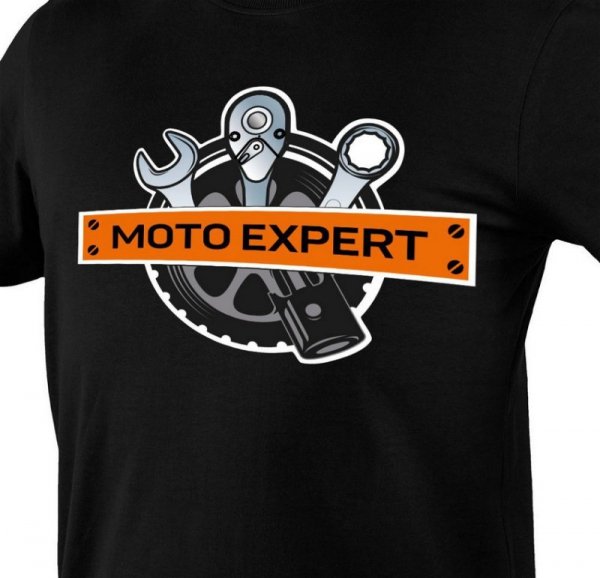 T-SHIRT Z NADRUKIEM MOTO EXPERT ROZMIAR XXL (1 SZT)