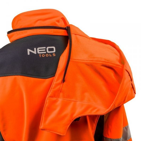 KURTKA SOFTSHELL Z KAPTUREM POMARAŃCZOWA, ROZMIAR XXL (1 SZT)