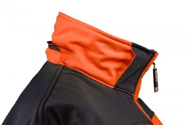 KURTKA SOFTSHELL Z KAPTUREM POMARAŃCZOWA, ROZMIAR XXL (1 SZT)