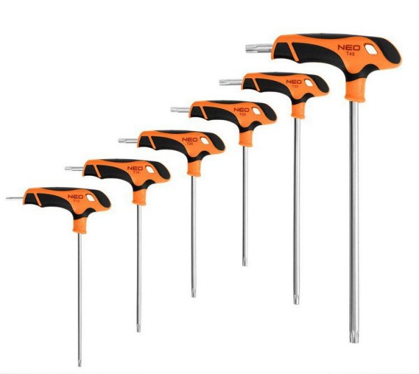 KLUCZE TORX 6SZT.WKŁADKA. (1 SZT)