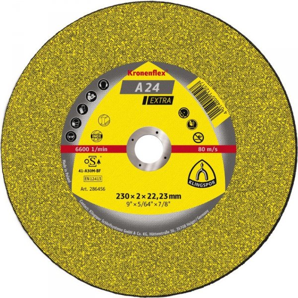 TARCZA PŁASKA A24EX  T1A 230*3.0*22 328761 (1 SZT)