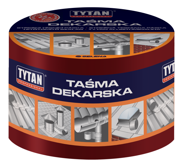 TAŚMA USZCZELNIAJĄCA DEKARSKA 15CM*10MB CZERWONY/CEGLASTY (1 SZT)