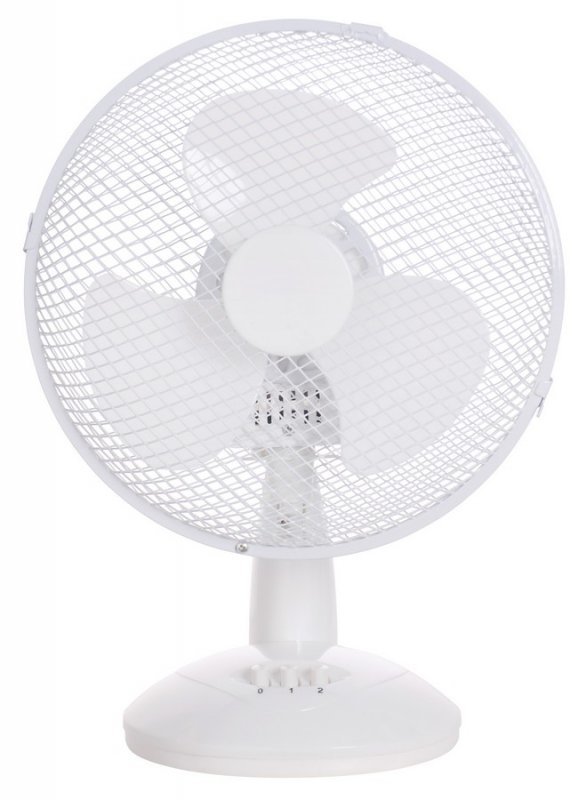 WENTYLATOR BIURKOWY 30CM BIAŁY (1 SZT)
