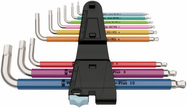 ZESTAW KLUCZY IMBUSOWYCH TRZPIENIOWYCH HEX PLUS 9SZT (1 KPL)