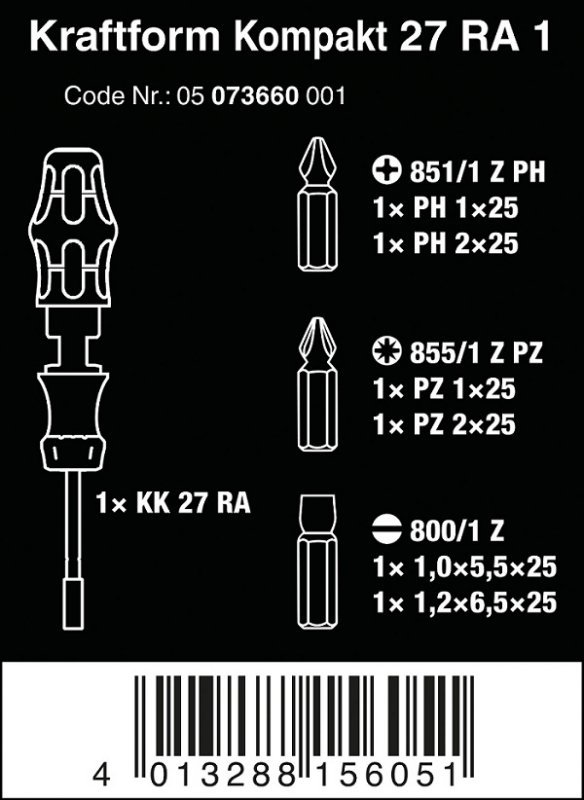 ZESTAW KRAFTFORM KOMPAKT 27 RA 1 SB, 6 CZĘŚĆ (1 KPL)