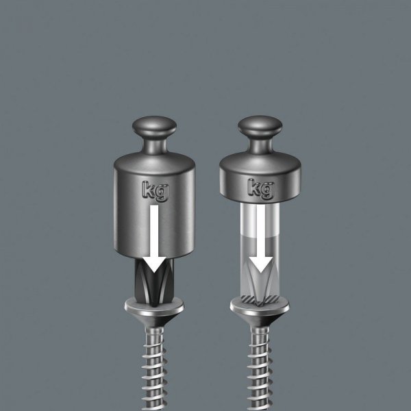 ZESTAW WKRĘTAKÓW KRAFTFORM LASERTIP + WIESZAK, 6CZ (1 KPL)