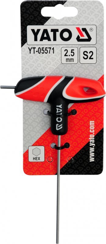 KLUCZ TRZPIENIOWY HEX Z RĘKOJEŚCIĄ 4MM (1 SZT)