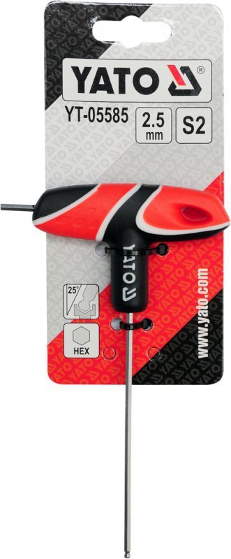 KLUCZ TRZP HEX (KULKA) Z RĘKOJEŚCIĄ 5MM (1 SZT)