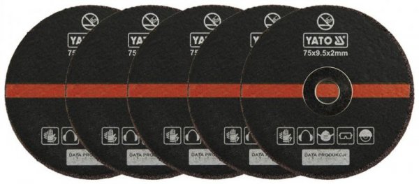 KOMPLET TARCZ DO CIĘCIA METALU 75MM*2MM (1 KPL)