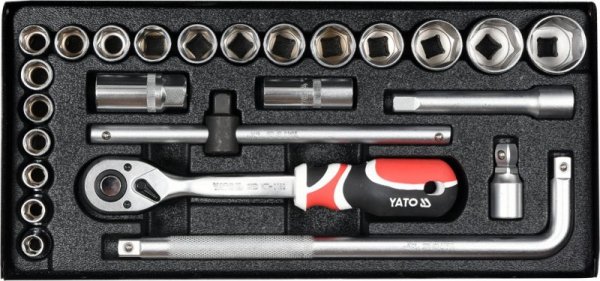 ZESTAW NARZĘDZIOWY 25 CZĘŚCI 1/2&#039;&#039; (1 KPL)