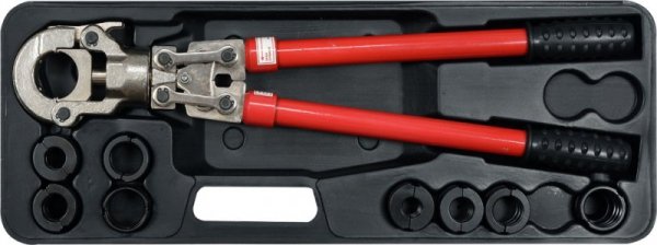 PRASKA HYDRAULICZNA RĘCZNA DO ZACISKANIA ZŁĄCZEK PEX-AL-PEX (1 KPL)