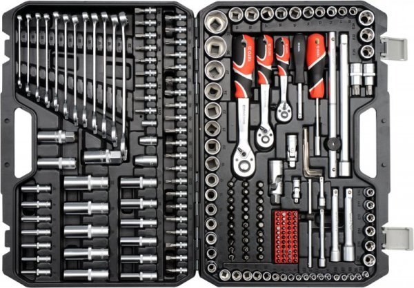 ZESTAW NARZĘDZIOWY XXL 1/4&#039;&#039;, 3/8&#039;&#039;, 1/2&#039;&#039; KPL 216 SZTUK (1 KPL)