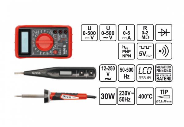 ZESTAW NARZĘDZI DLA ELEKTRYKÓW 68 CZĘŚCI (1 KPL)